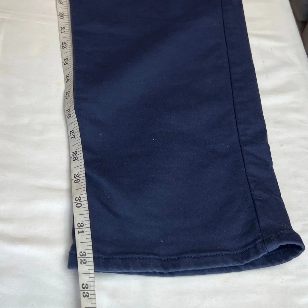 Banana republic men's navy blue stretch chino or traveler pants SZ 38